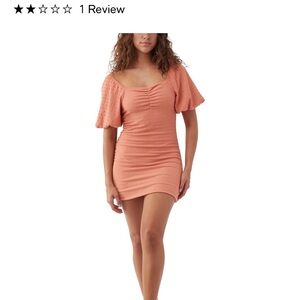 O’Neill Junior Teagan Dress size L orange NWT beach dress